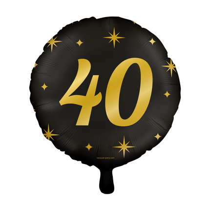 Helium Ballon 40 Jaar Leeg 30cm