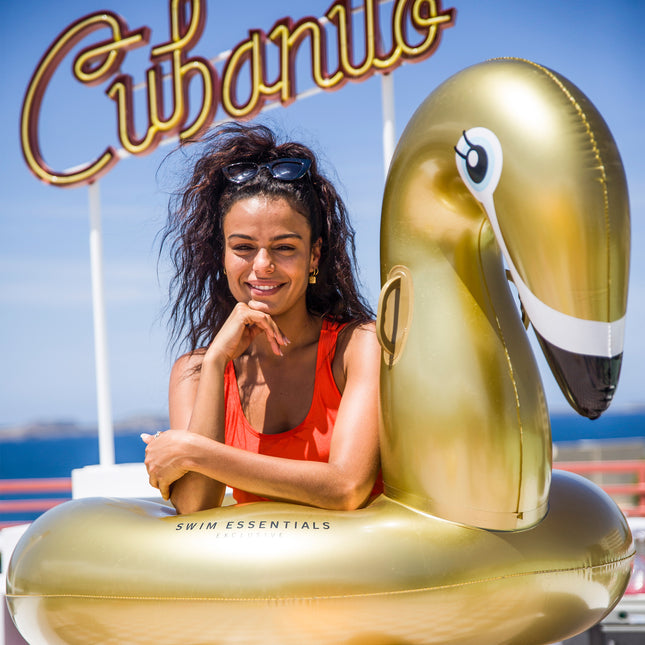 Zwemband Zwaan Goud 95cm