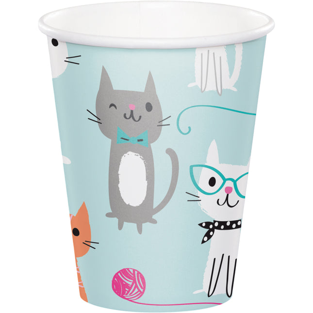 Party Cats Bekers 256ml 8st