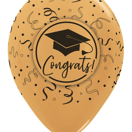 Ballonnen Congrats Graduation Mix 30cm 25st