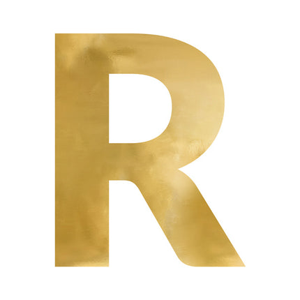 Spiegelletter R Goud 60cm