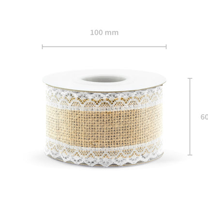 Jute Lint Kant 5cm 5m