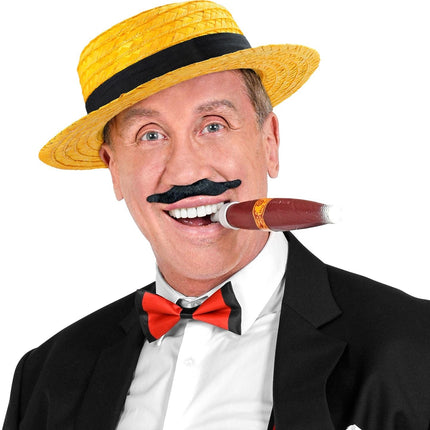 Gele Hoed Met Zwarte Band