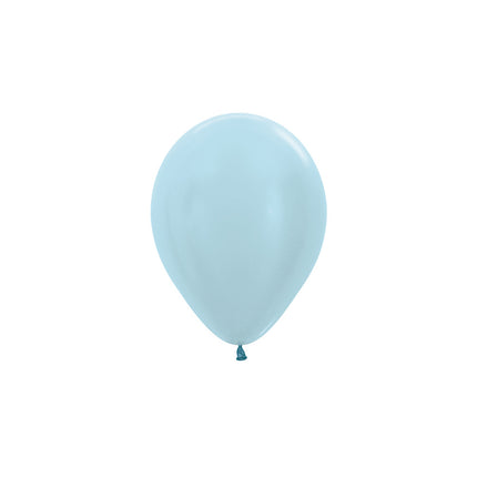 Ballonnen Pearl Blue 12cm 50st