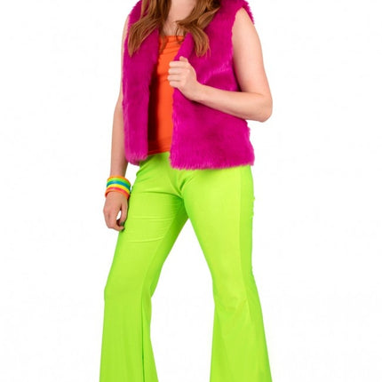 Flared Broek Neon Groen