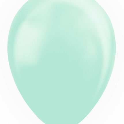 Mintgroene Ballonnen Pastel Macaron 30cm 50st