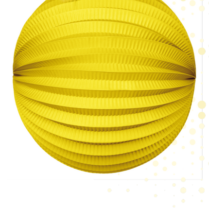 Gele Lampion 25cm