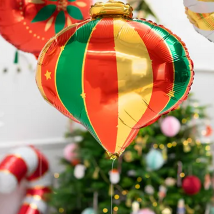 Helium Ballon Kerstbal Leeg 51cm