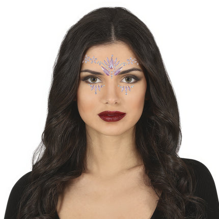 Gezicht Stickers Roze