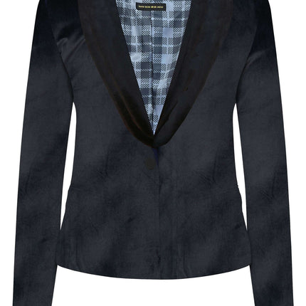 Zwarte Velvet Blazer Dames OppoSuits