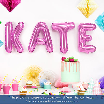 Folie Ballon Letter X Roze Leeg 35cm