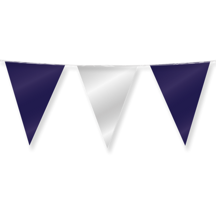 Blauw Zilveren Slinger Metallic 10m