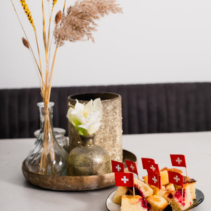 Zwitserland Cocktailprikkers Zwitserland 6cm 50st