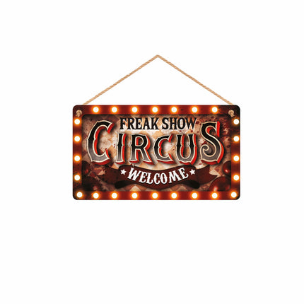 Halloween Deurbord Freak Show 35cm