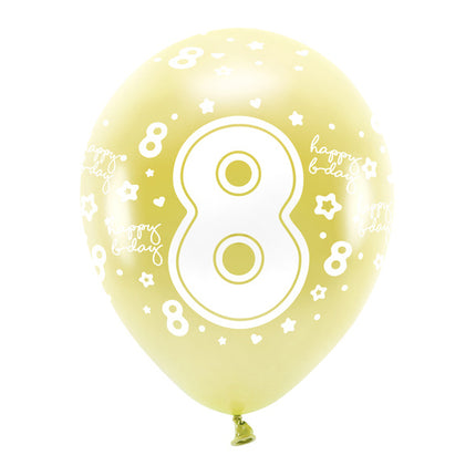 Ballonnen 8 Jaar Goud