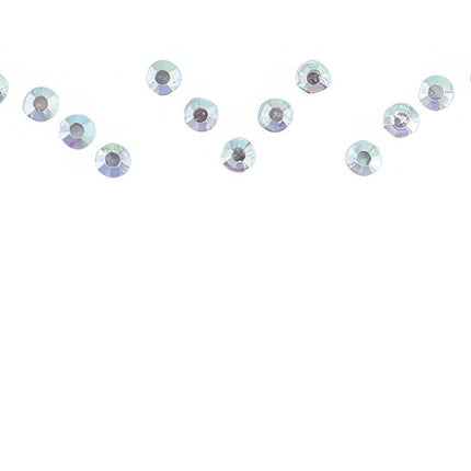 Gezicht Stickers Zilver Diamanten