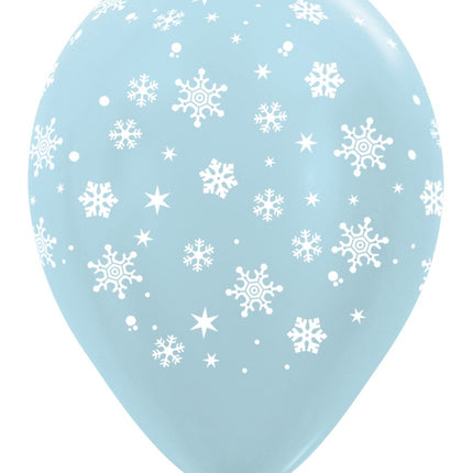 Ballonnen Snowflake Mix 30cm 25st