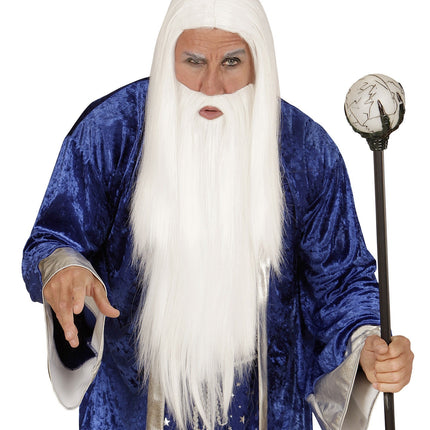 Tovenaar Pruik Met Baard