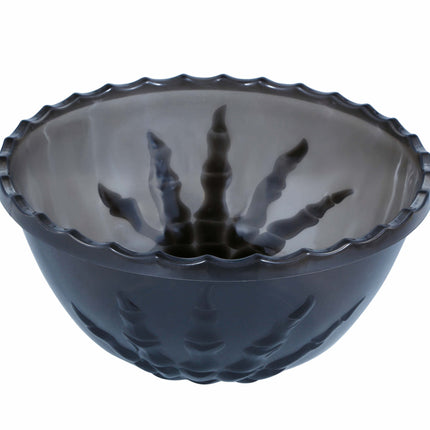 Zwarte Halloween Tafeldecoratie Skelethand Kom