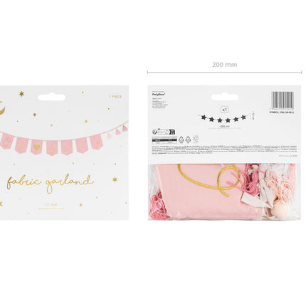 Roze Banner Oh Baby 2,5m