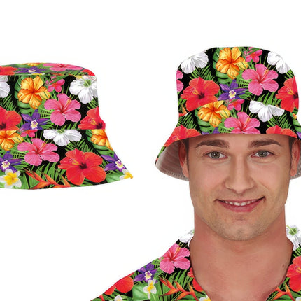 Hawaii Bucket Hat Bloemen