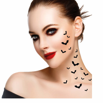 Halloween Nep Tattoos Vleermuizen