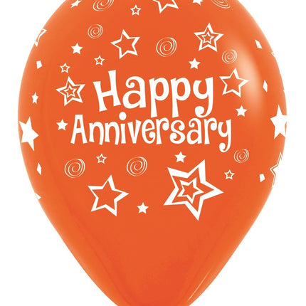 Ballonnen Happy Anniversary Mix 30cm 25st