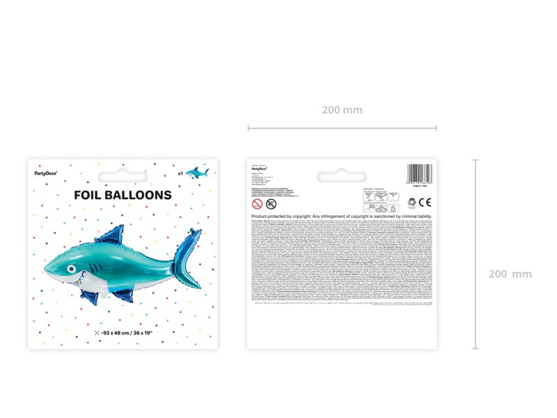 Helium Ballon Haai Leeg 1,02m