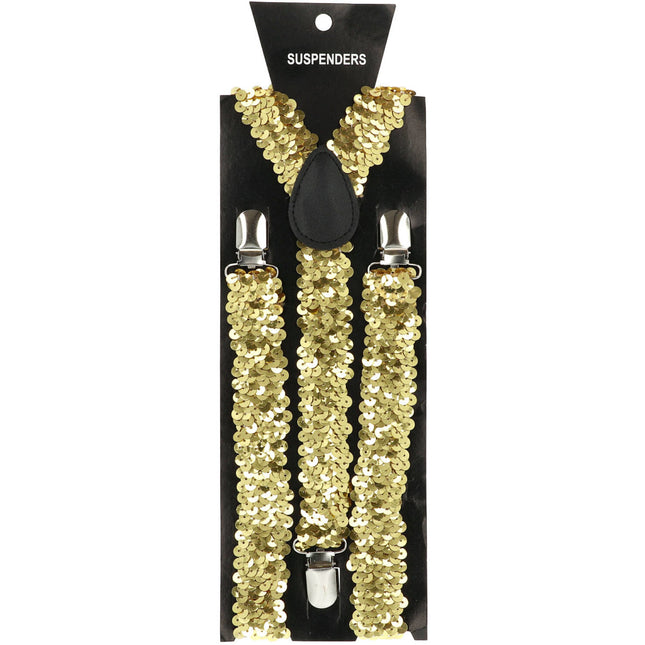 Gouden Bretels Pailletten