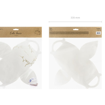 Cakedoosjes Thankyou Goud 16cm 10st