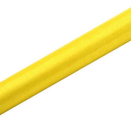 Gele Organza Stof 36cm 9m