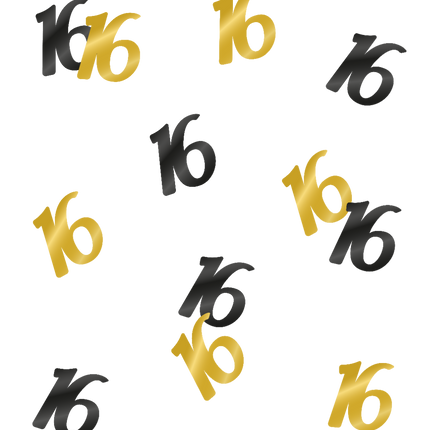 Tafelconfetti 16 Jaar 20gr