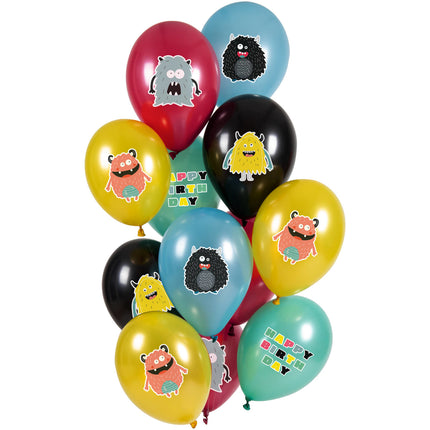 Ballonnen Monster Bash 33cm 12st