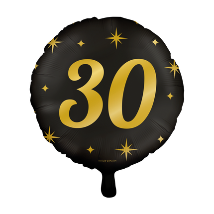 Helium Ballon 30 Jaar Leeg 30cm