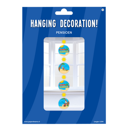 Hangdecoratie Pensioen 120cm