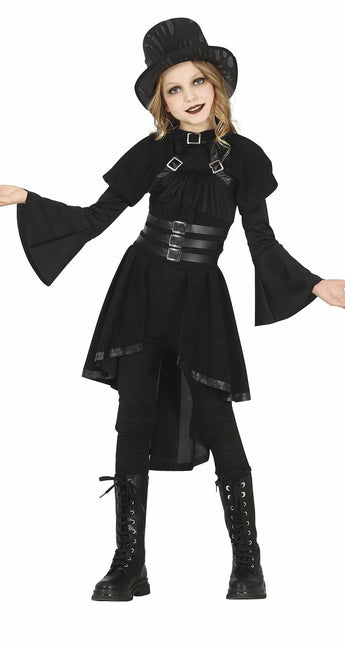 Gothic Halloween Kostuum Meisje Zwart