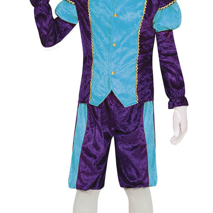 Pietenpak Kind Lichtblauw/Paars