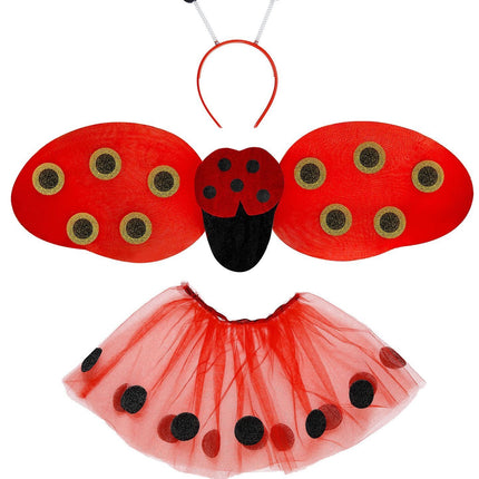 Verkleedset Lieveheersbeestje 3 delig