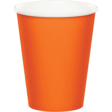 Oranje Bekers 256ml 8st