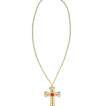 Ketting Kruis Met Edelsteen