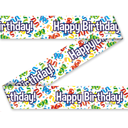 Afzetlint Happy Birthday 1,2m