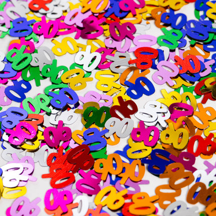 Tafelconfetti 90 Jaar Gekleurd