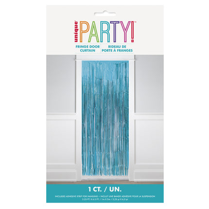 Blauwe Deurgordijn 2m