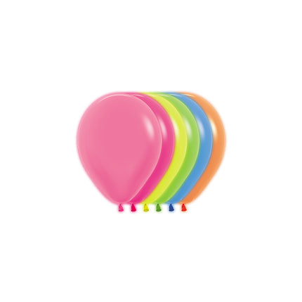 Ballonnen Neon Mix 12cm 50st