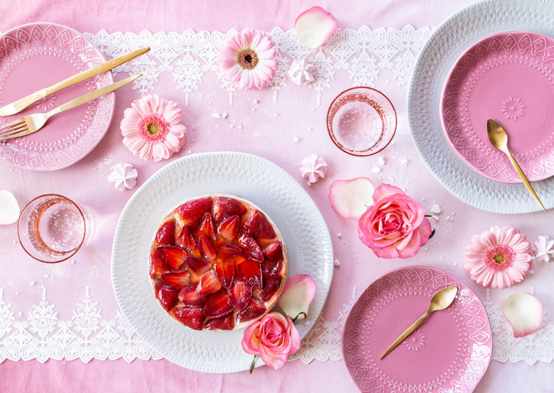 Tafelloper Kant Wit 45cm 9m