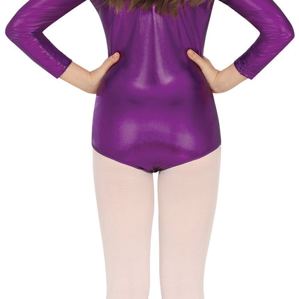 Gympakje Paars Meisje Metallic