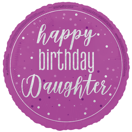 Happy Birthday Helium Ballon Leeg Daughter 45cm