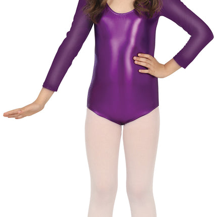 Gympakje Paars Meisje Metallic