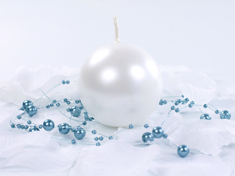 Bolkaarsen Parelmoer Metallic 6cm 10st