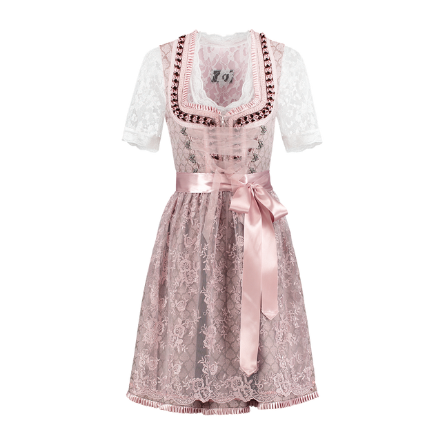 Roze Dirndl Jurk Oktoberfest Dames 2 Delig